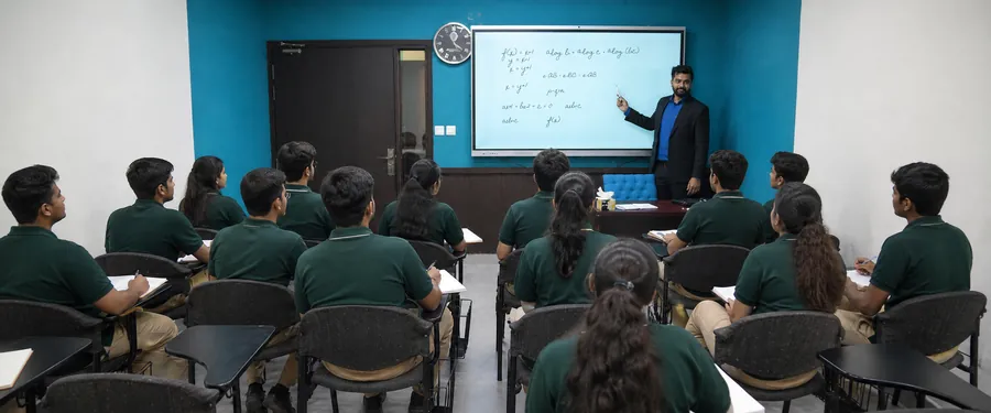 An A Level mathematics class at Edvia College